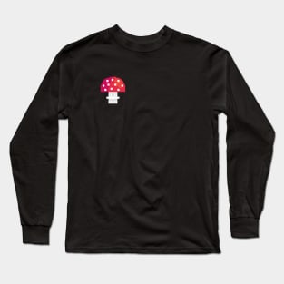 Mushroom Master Fly Agaric Pixel Art Long Sleeve T-Shirt